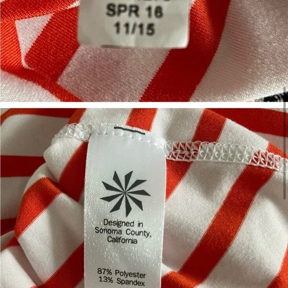 Athleta striped tank medium - Picture 4 of 5